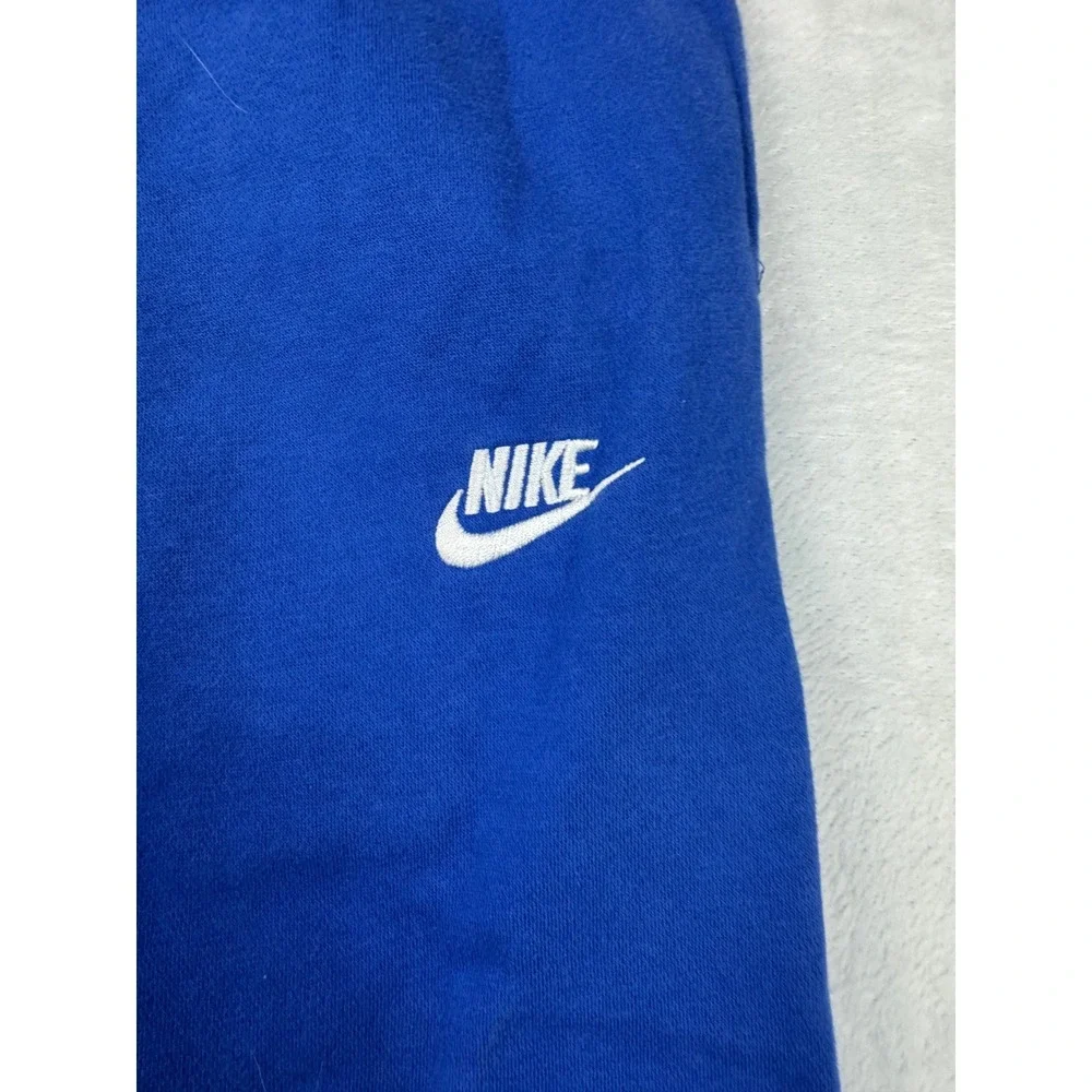 Nike Mens Sportswear Club Fleece Sweatpants Royal Blue Joggers Size Medium